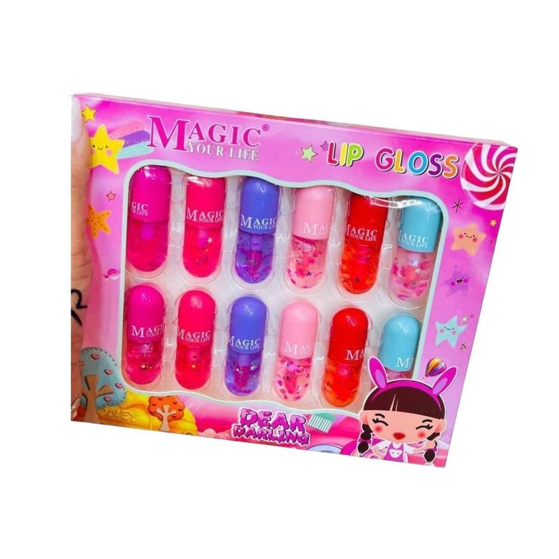 GENERICO - Set 12 Mini Gloss magicos Luckylily.