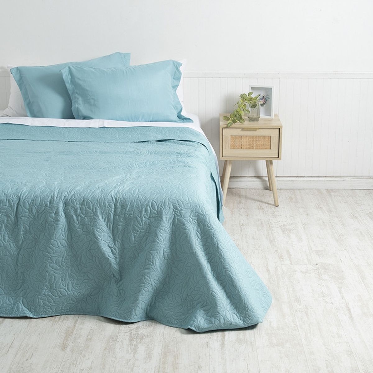 MASHINI - Quilt Cordoba lisa Mashini King Turquesa