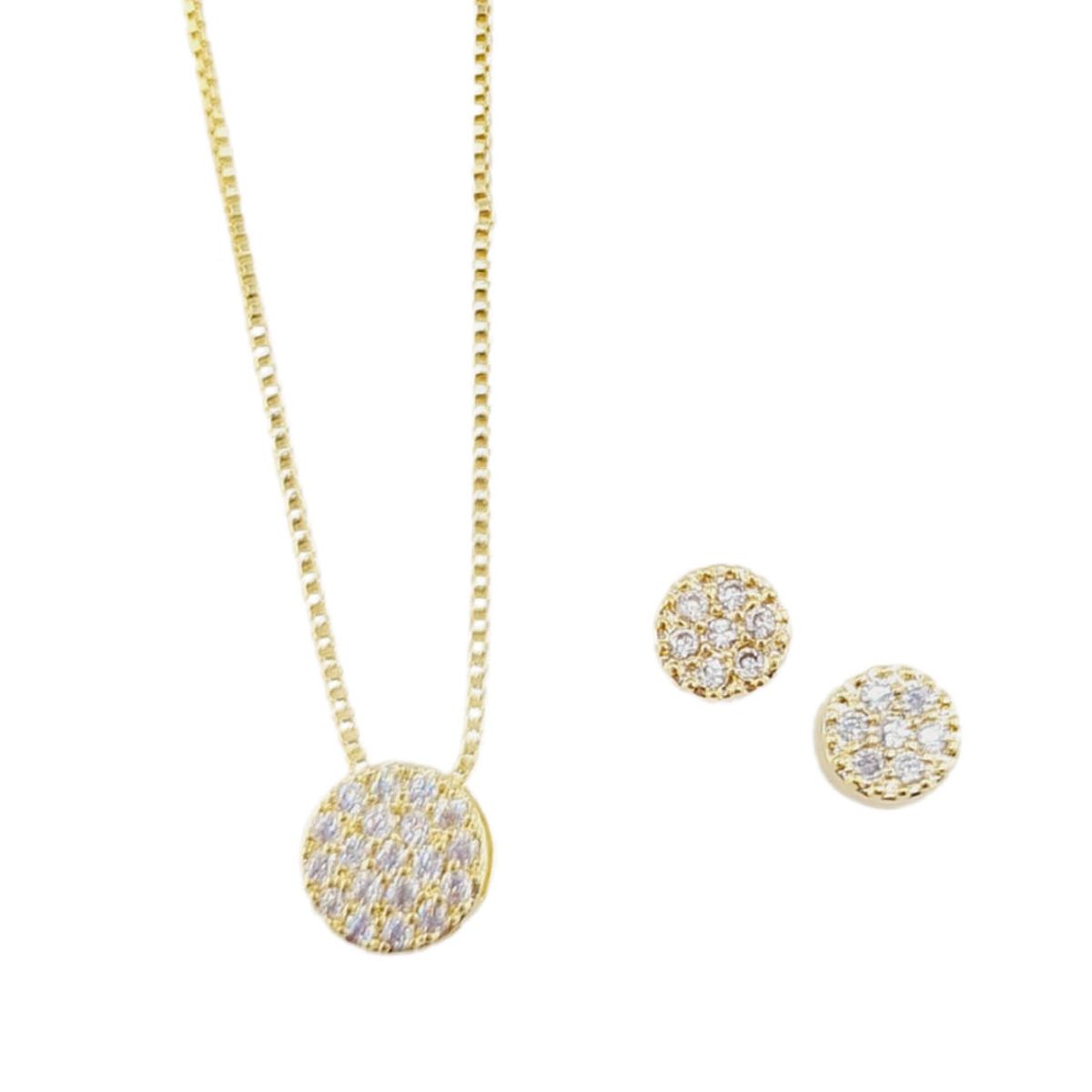 JOYAS MONTERO - Conjunto Nova Gold Con Micro Circones