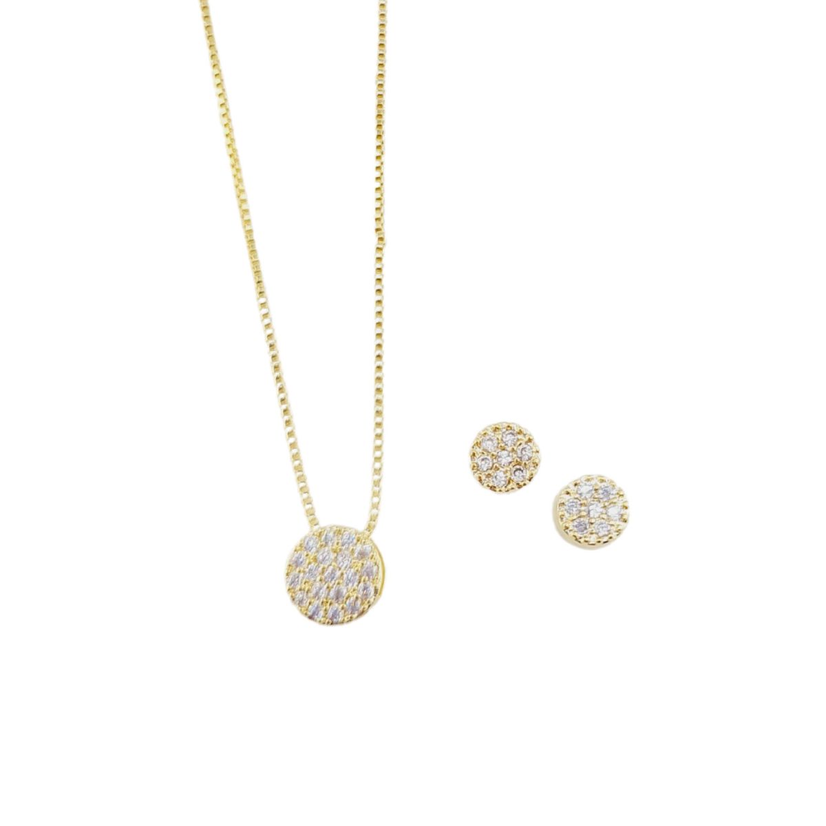 JOYAS MONTERO - Conjunto Nova Gold Con Micro Circones