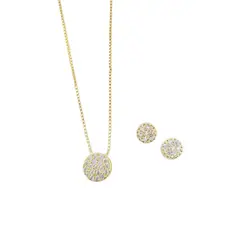 JOYAS MONTERO - Conjunto Nova Gold Con Micro Circones