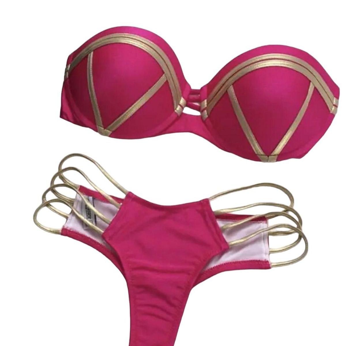 GENERICO - Traje De Baño Bikini Metalizados