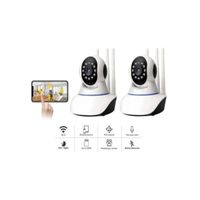 X2 Camara Ip Wifi Hd Motorizada Vision Nocturna 360