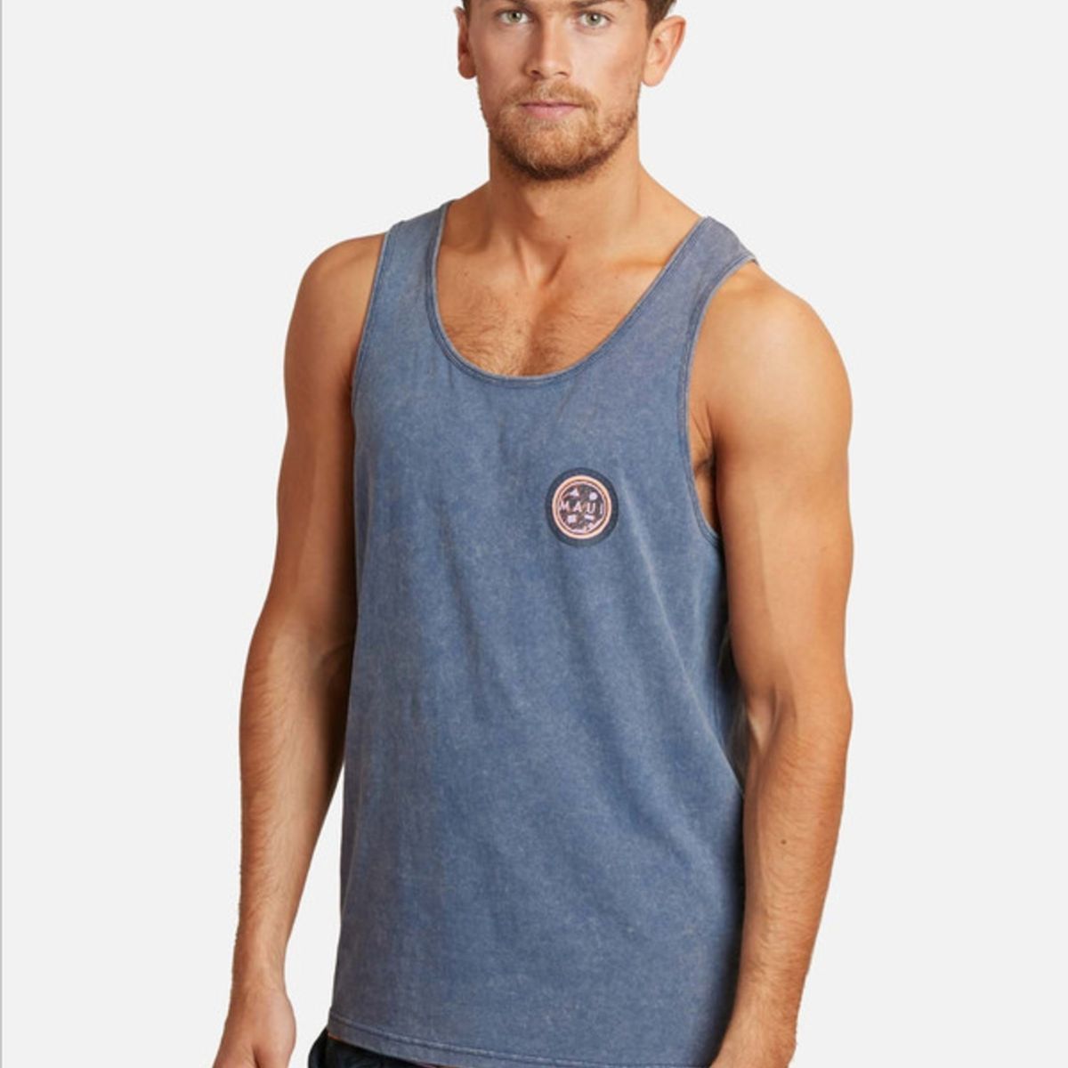 MAUI AND SONS - Polera Sm Venice Beach Tanks Denim Hombre Maui and sons