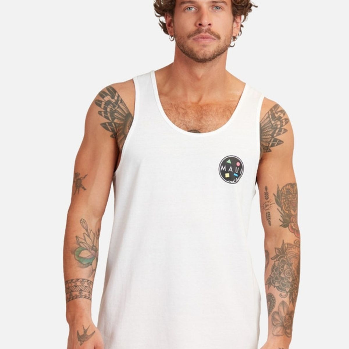 MAUI AND SONS - Polera Sm Classic Tk Maui Blanco Hombre Maui and sons