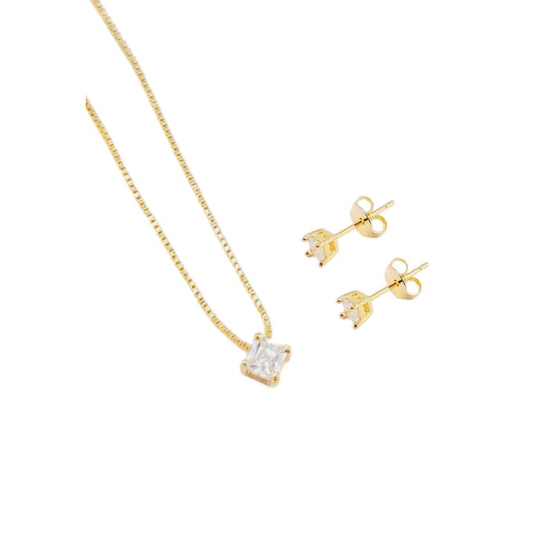 JOYAS MONTERO - Conjunto Victoria Gold Con Circones