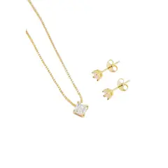 JOYAS MONTERO - Conjunto Victoria Gold Con Circones