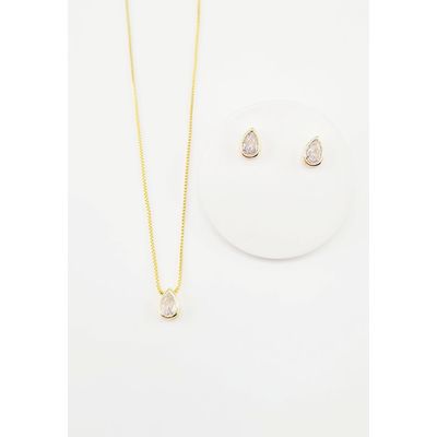 Imagen 2 del producto Conjunto Rocio Gold Con Circon Blanco