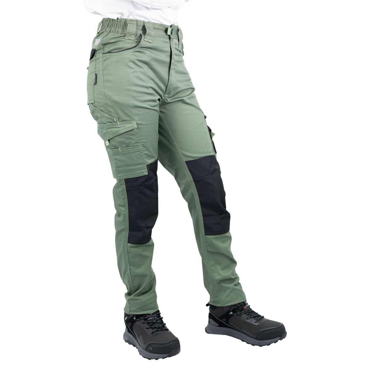 HARDWORK - Pantalón Cargo HW Dakota Spandex Mujer Verde Oliva