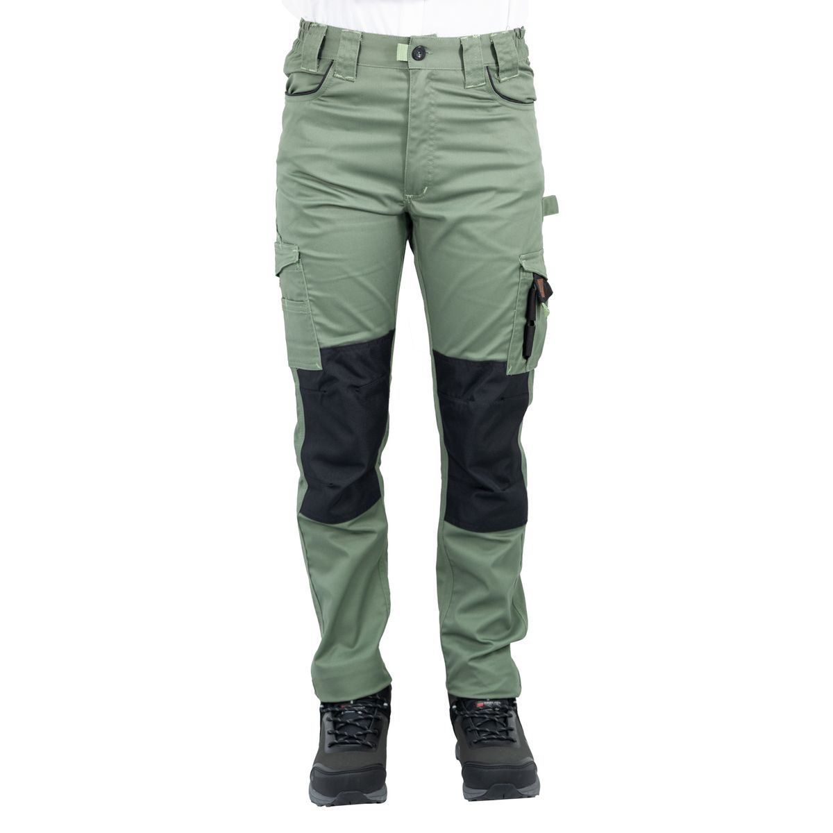 HARDWORK - PANTALÓN CARGO HW DAKOTA SPANDEX MUJER VERDE OLIVA