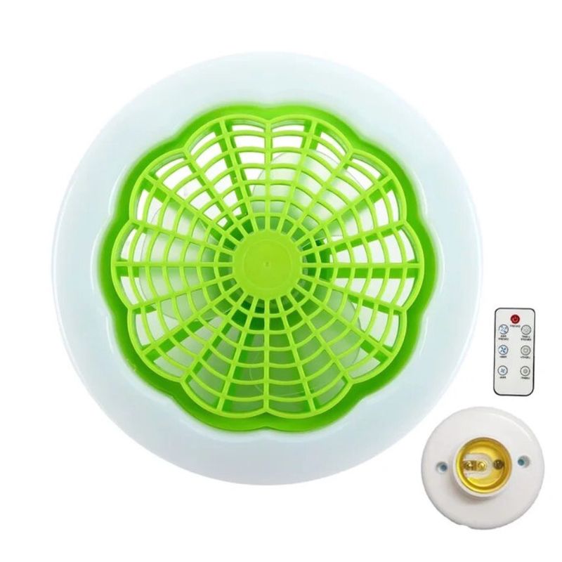 GENERICO - Ventiladores de techo con luz Led Control Remoto E27
