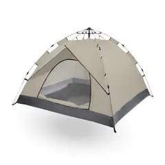 PWRFITNESS - Carpa Autoarmable con doble puerta color beige