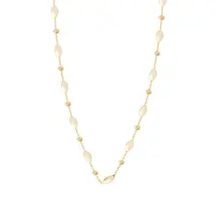 JB JOYAS BARON - Collar de Plata Esterlina 925 Cuencas Revestido en Oro 18kt