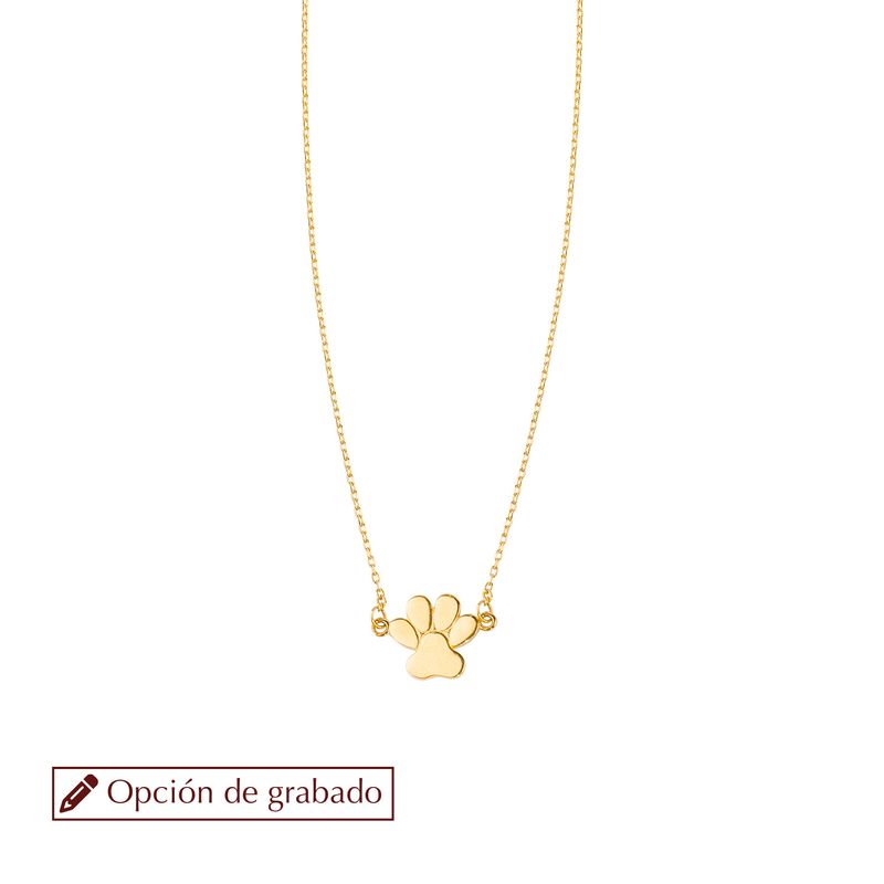 JB JOYAS BARON - Collar de Oro 18kt Patita de Perro