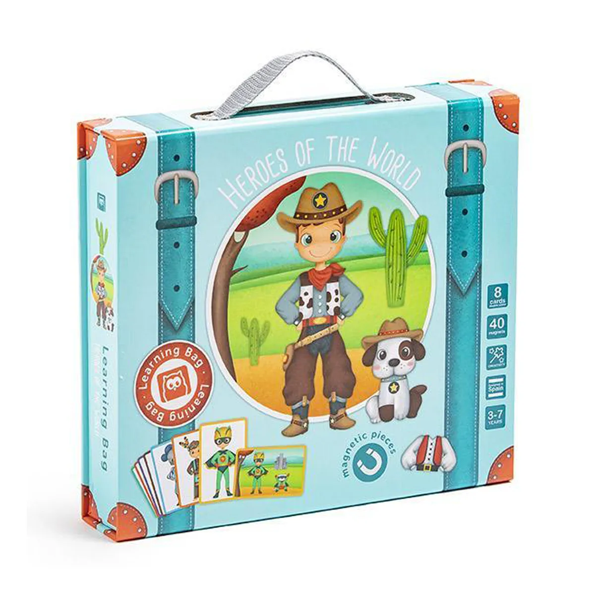 EUREKAKIDS - Maletín Magnético Héroes Del Mundo Eureka