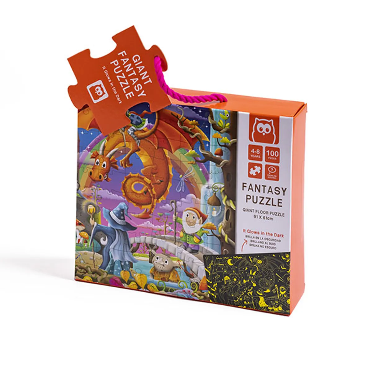 EUREKAKIDS - Puzzle Fantasía Glow 100 Piezas Eureka