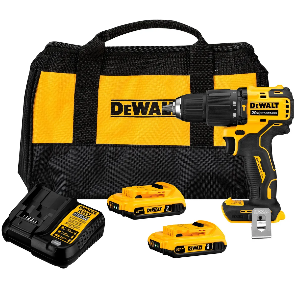 DEWALT - Taladro Percutor Atomic 1/2' 20V + 2 Bat DEWALT DCD709D2-B2