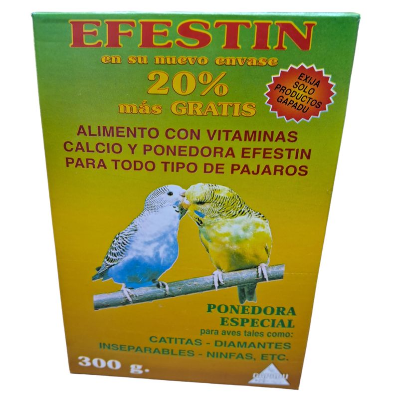GENERICO - Efestin Alimento Vitaminas Ponedora Especial Para Aves 300gr