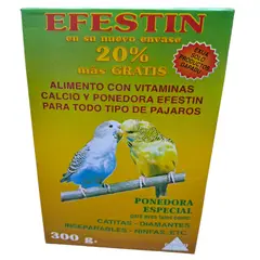 GENERICO - Efestin Alimento Vitaminas Ponedora Especial Para Aves 300gr
