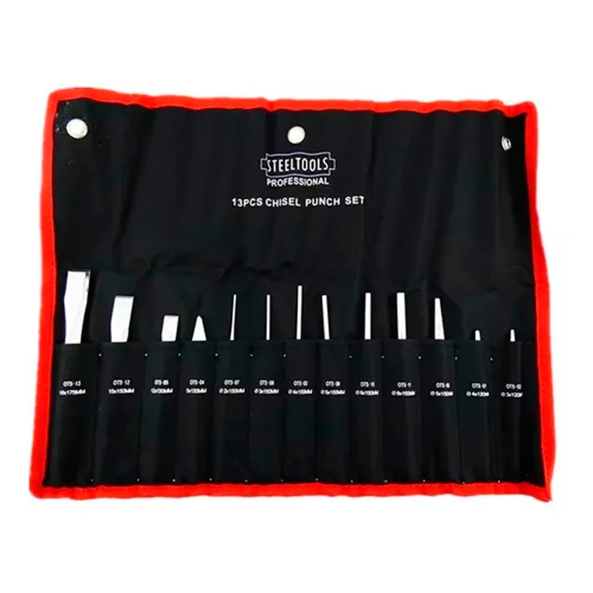 GENERICO - Set Juego De Cinceles Y Botadores 13 Piezas Steeltools