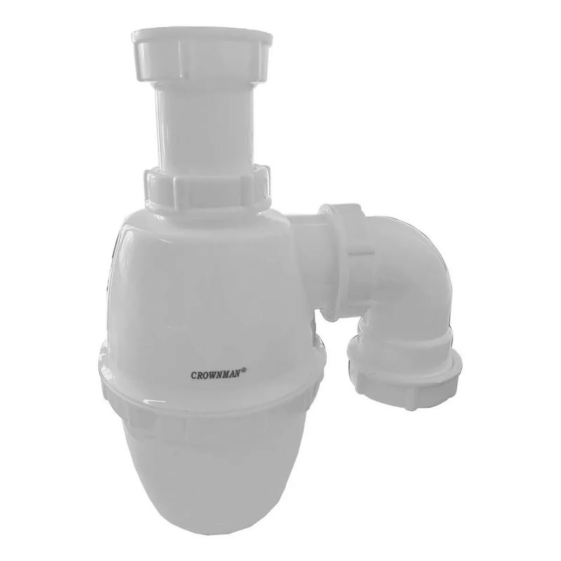 GENERICO - Sifon Lavaplatos Salida Curva 1-12 Pulgada Desague Cocina