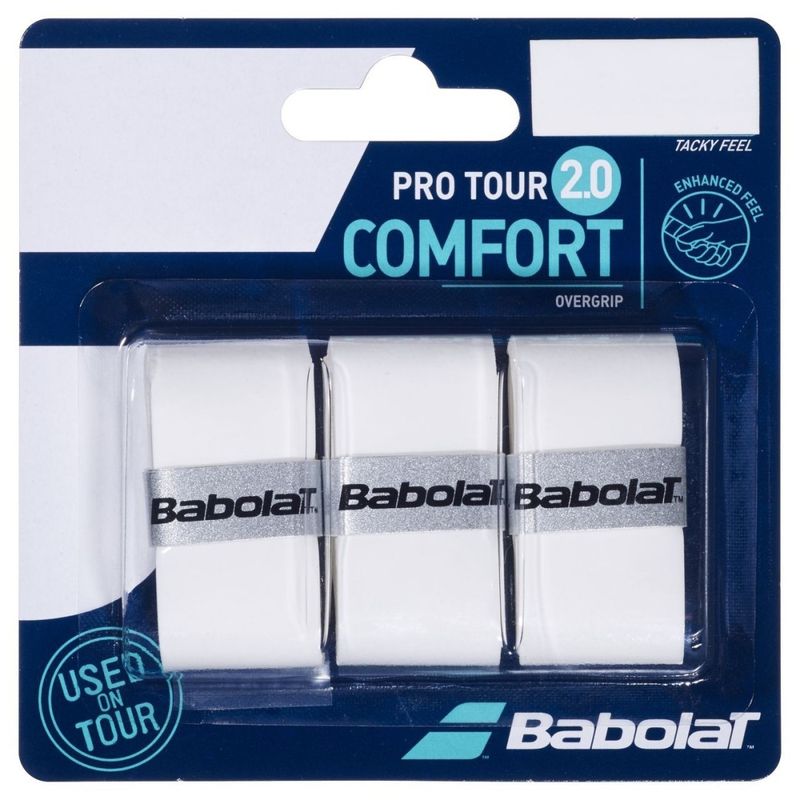 BABOLAT - OVERGRIP BABOLAT PRO TOUR 2.0 X3 / BLANCO