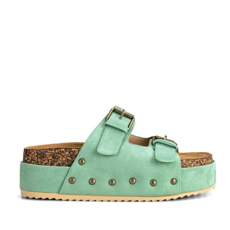 WEIDE - Sandalia Plataforma Verde Casual YOU216 Weide