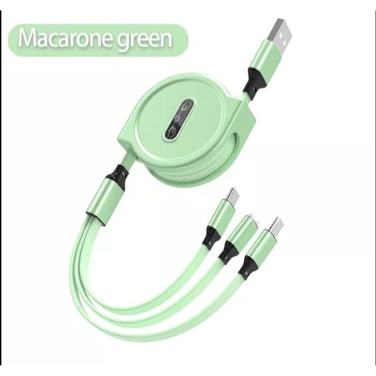 GENERICO - Cable Cargador Retractil 3 en 1 [micro, tipo C y Lightining]