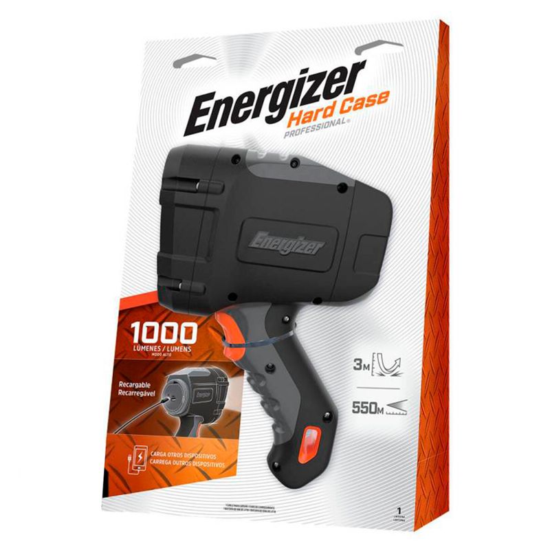 ENERGIZER - Foco Energizer Hard Case Recargable 1000 Lumens