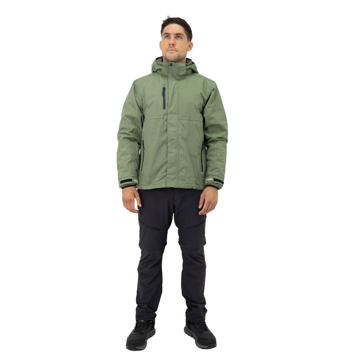 HARDWORK - Parka Desmontable HW Reno 3 en 1 Verde Oliva