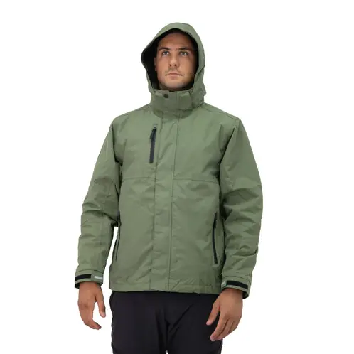 HARDWORK - Parka Desmontable HW Reno 3 en 1 Verde Oliva.-