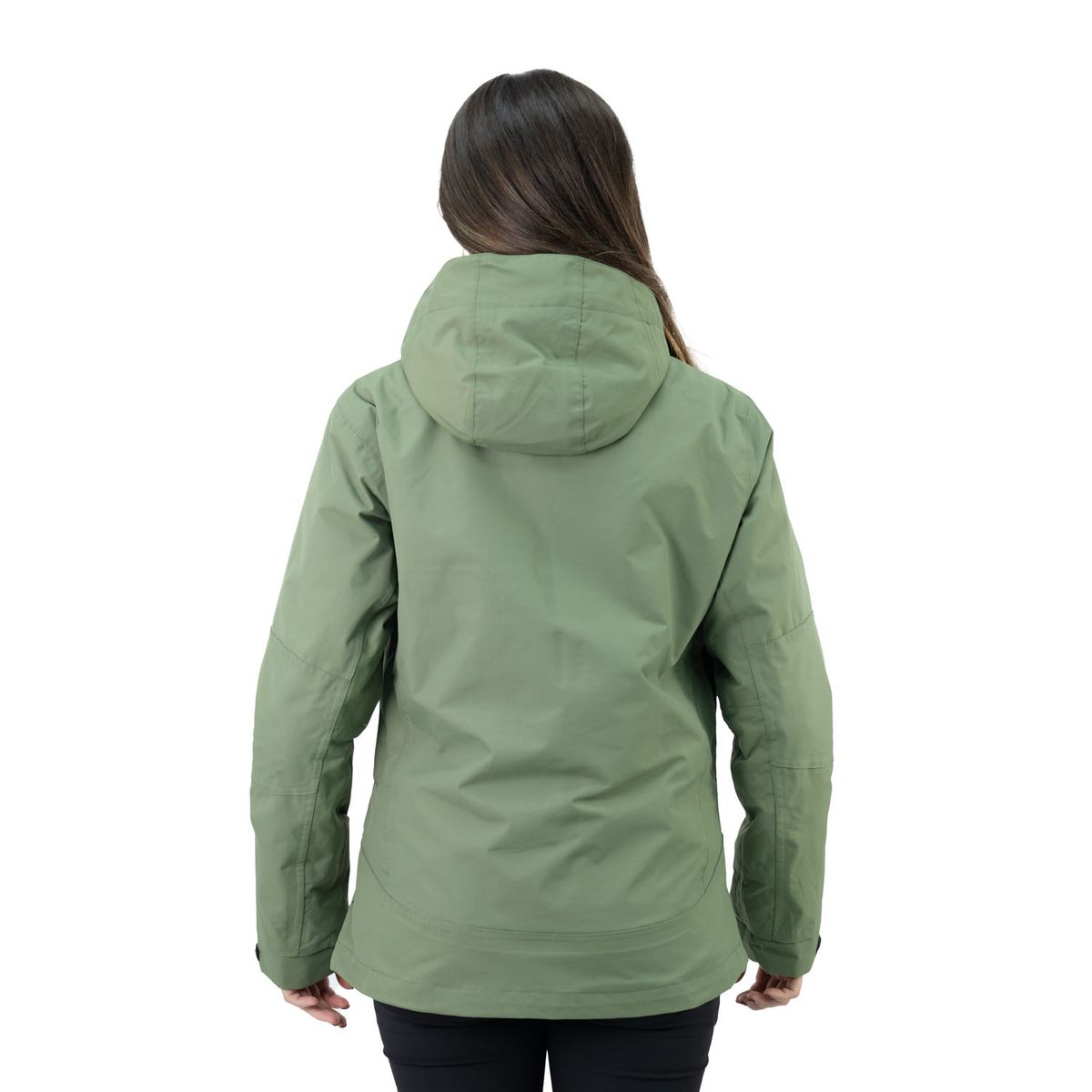 HARDWORK - Parka Desmontable HW Reno 3 en 1 Verde Oliva Mujer