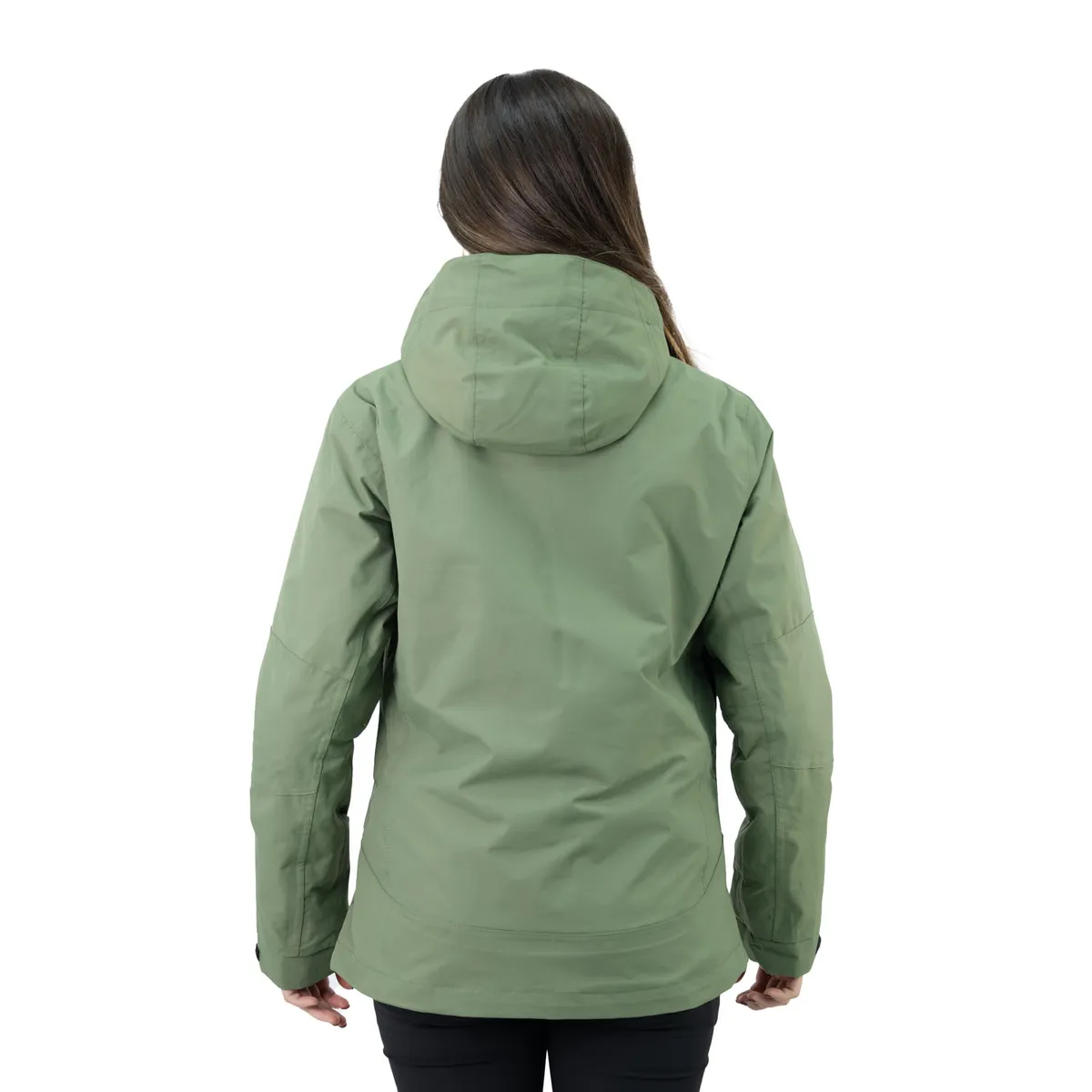 HARDWORK - Parka Desmontable HW Reno 3 en 1 Mujer Verde Oliva