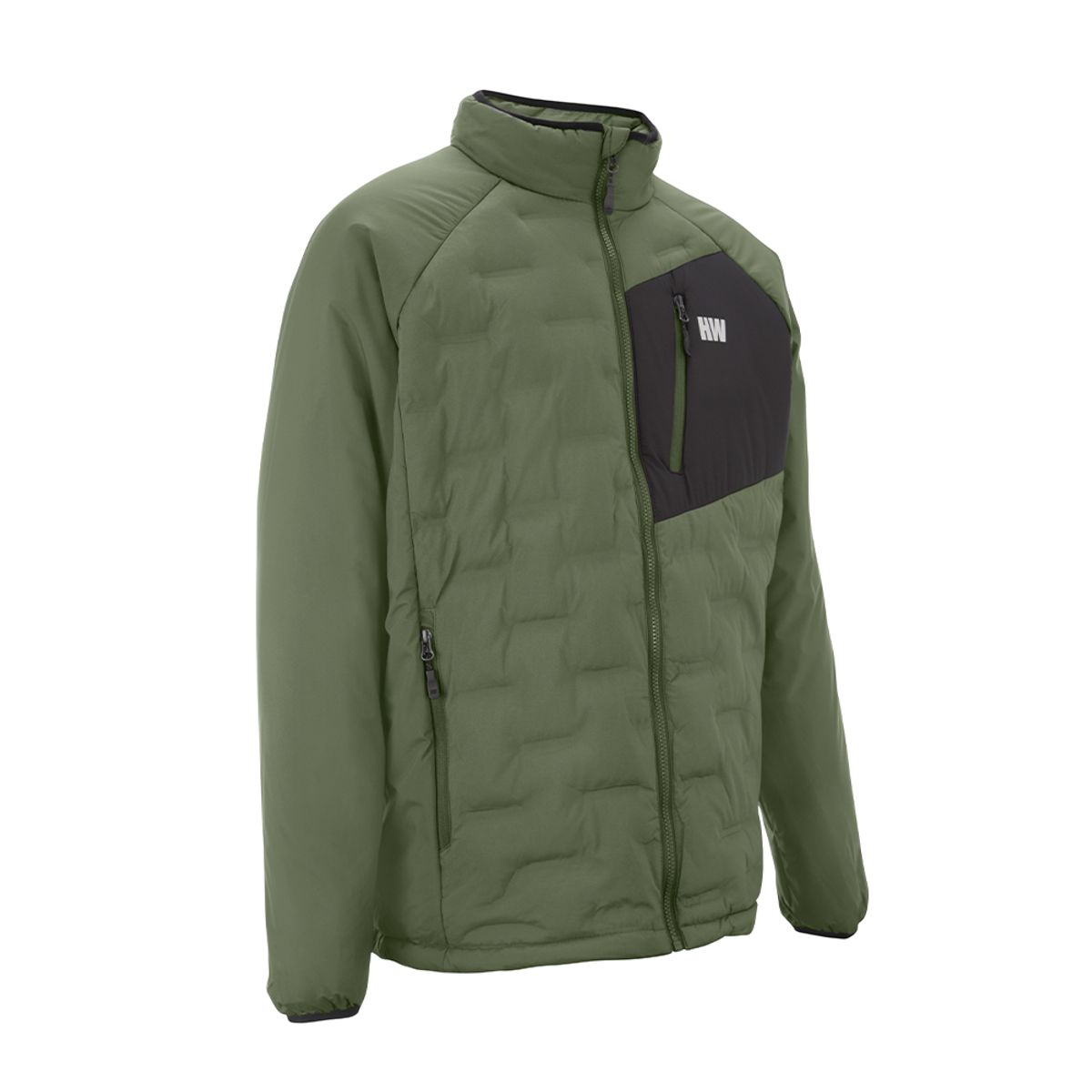 HARDWORK - Parka Insulada HW Explorer S/Gorro Hombre Verde Oliva