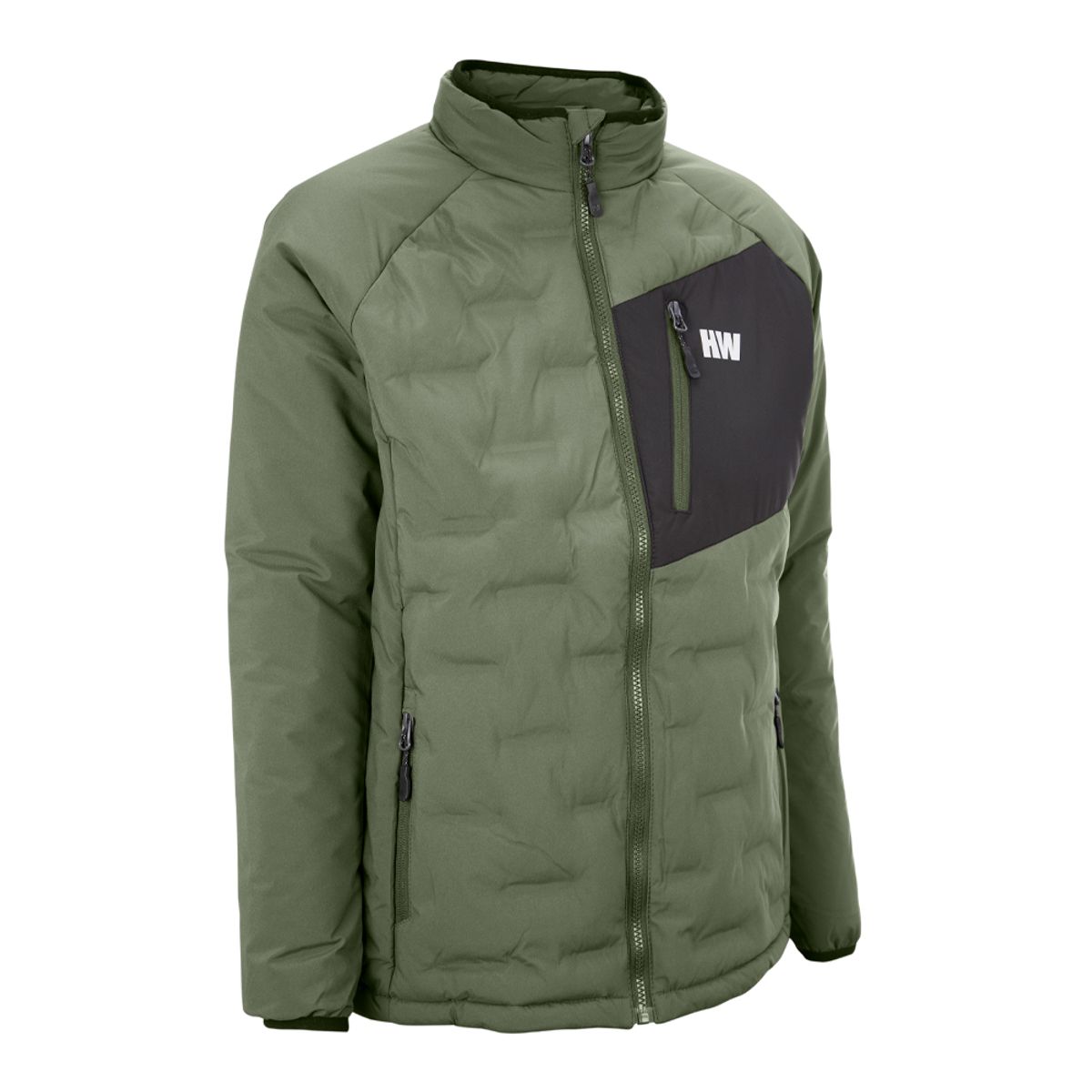 HARDWORK - Parka Insulada HW Explorer S/Gorro Mujer Verde Musgo