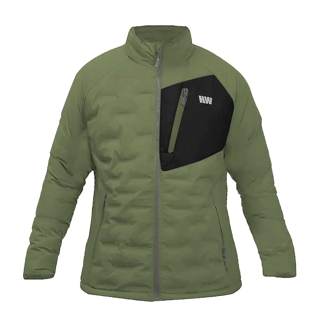 HARDWORK - Parka Insulada HW Explorer S/Gorro Mujer Verde Musgo