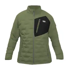 HARDWORK - Parka Insulada HW Explorer sin Gorro Mujer Verde Musgo