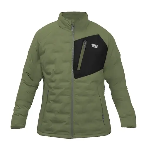 HARDWORK - Parka Insulada HW Explorer sin Gorro Mujer Verde Musgo