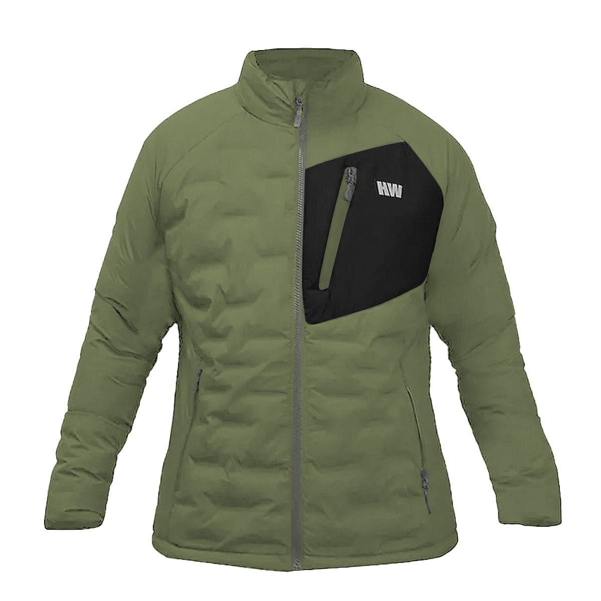 HARDWORK - Parka Insulada HW Explorer S/Gorro Mujer Verde Musgo
