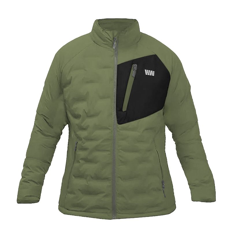 HARDWORK - Parka Insulada HW Explorer sin Gorro Mujer Verde Musgo