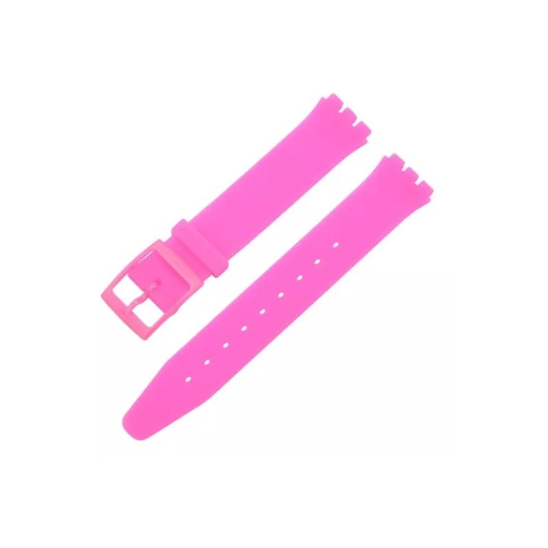 R24 - Correa Compatible Reloj Swatch Silicona 12mm Colores