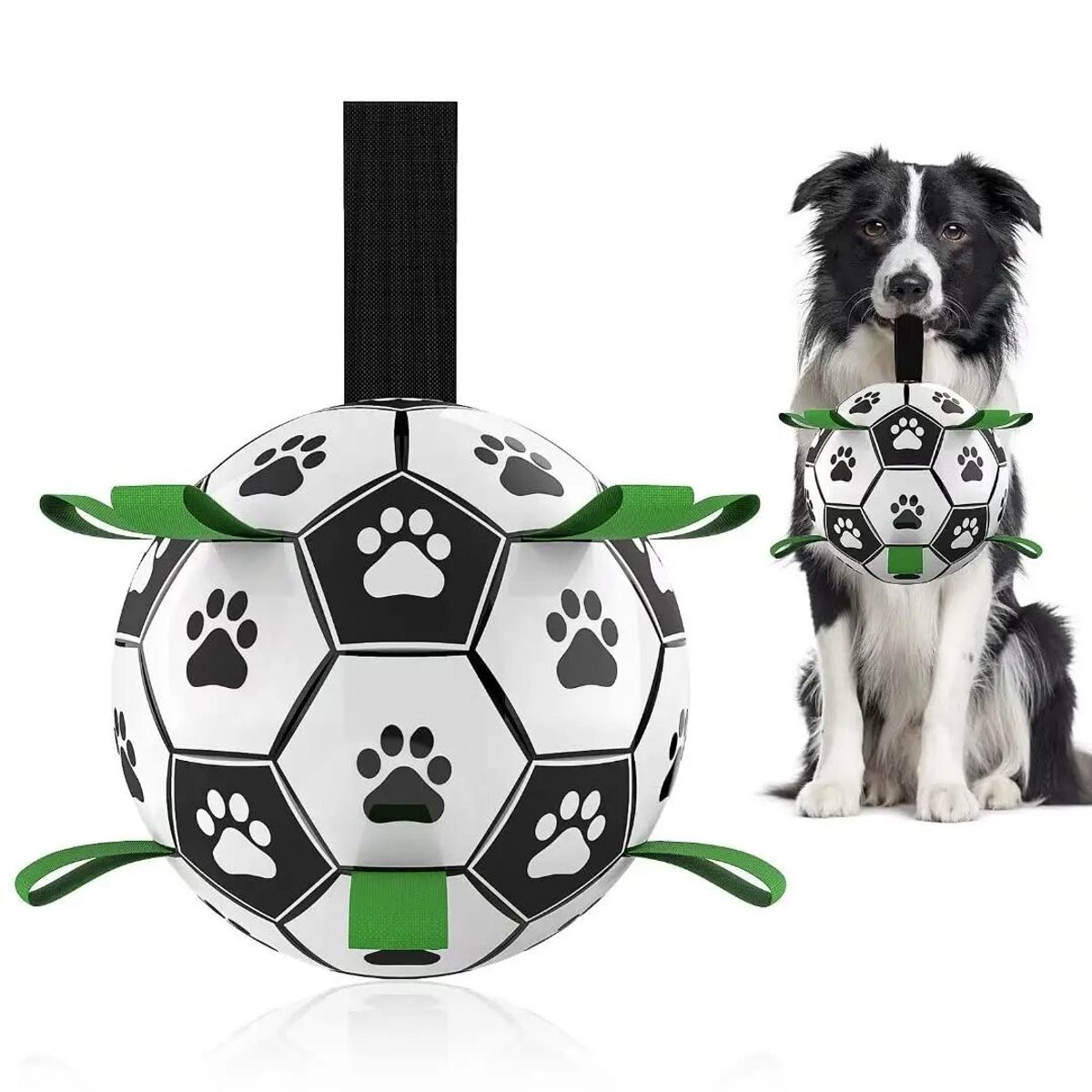 DEFENSOR FOREVER - Pelota De Futbol Para Perros Con Agarre, 20 Cm Diámetro