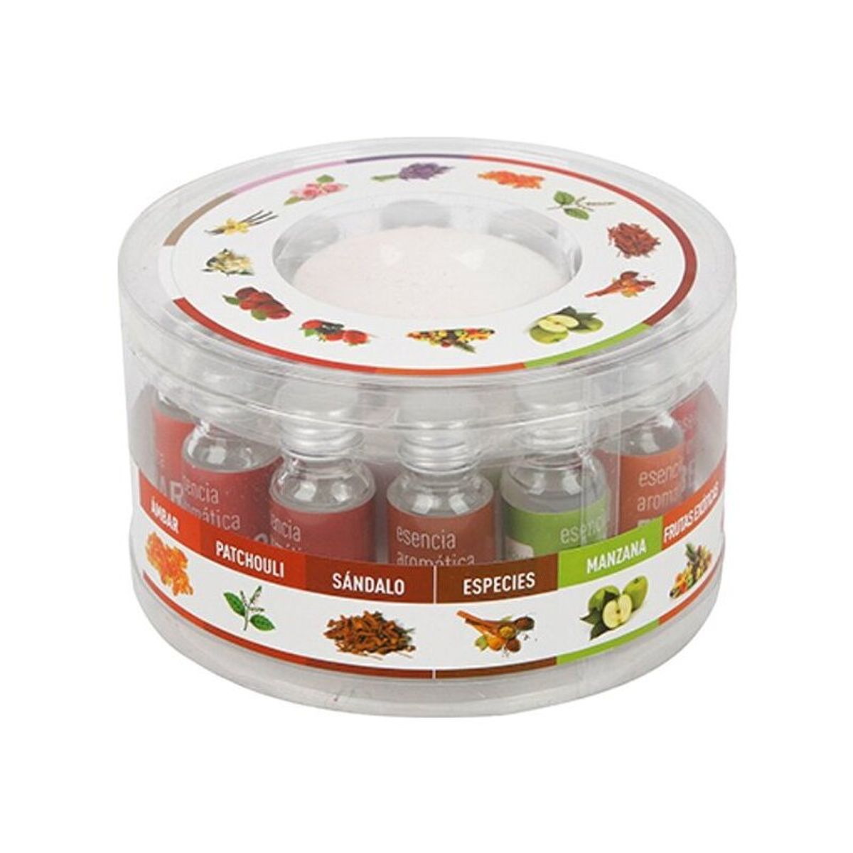 HOMEWELL - Difusor Aroma 12 Aceite Esencial Quemador Ceramica