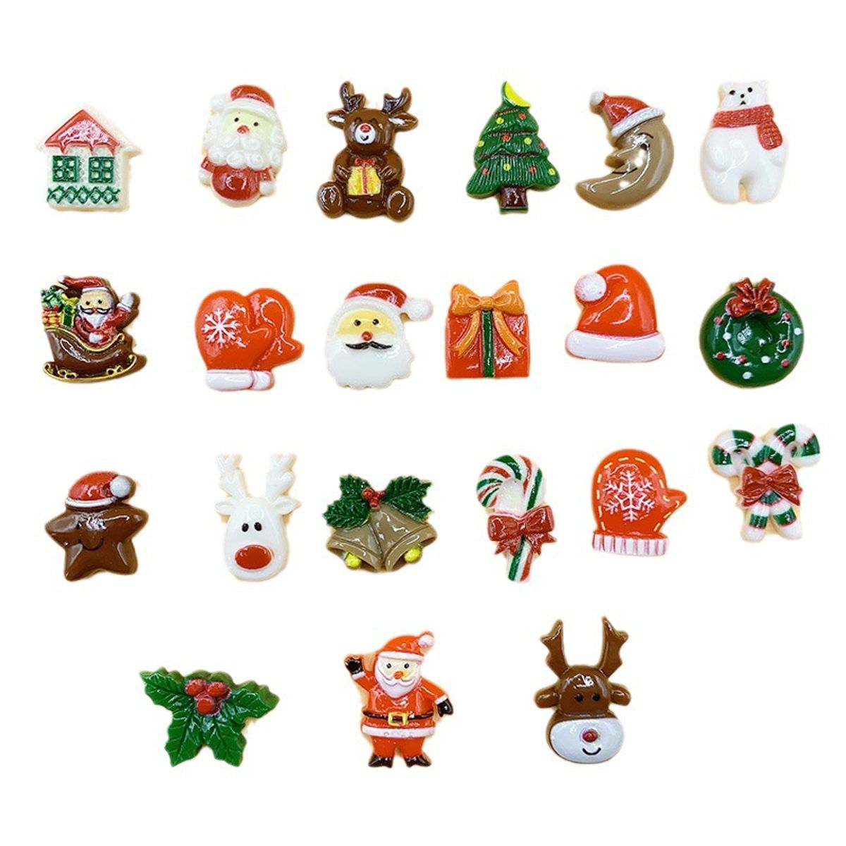 VATYERTY - 27 Piezas/set Adornos Navideños Variados De Artesanía De Resina