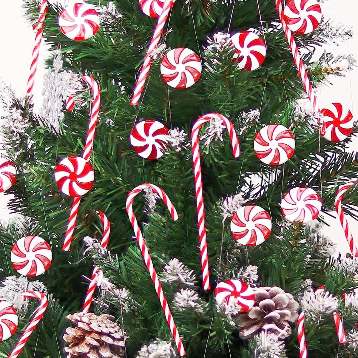 VATYERTY - 20 Piezas Bastones De Caramelo Decorativos De Navidad