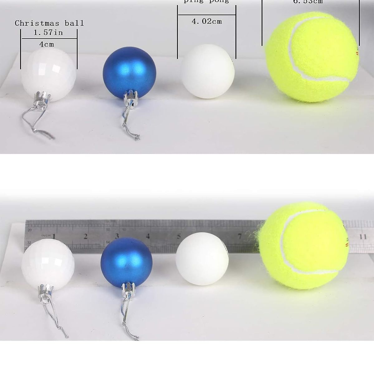 VATYERTY - Bolas Colgantes De Arbol De Navidad (4 Cm / 1,5 Pulgadas De 36 Piezas)