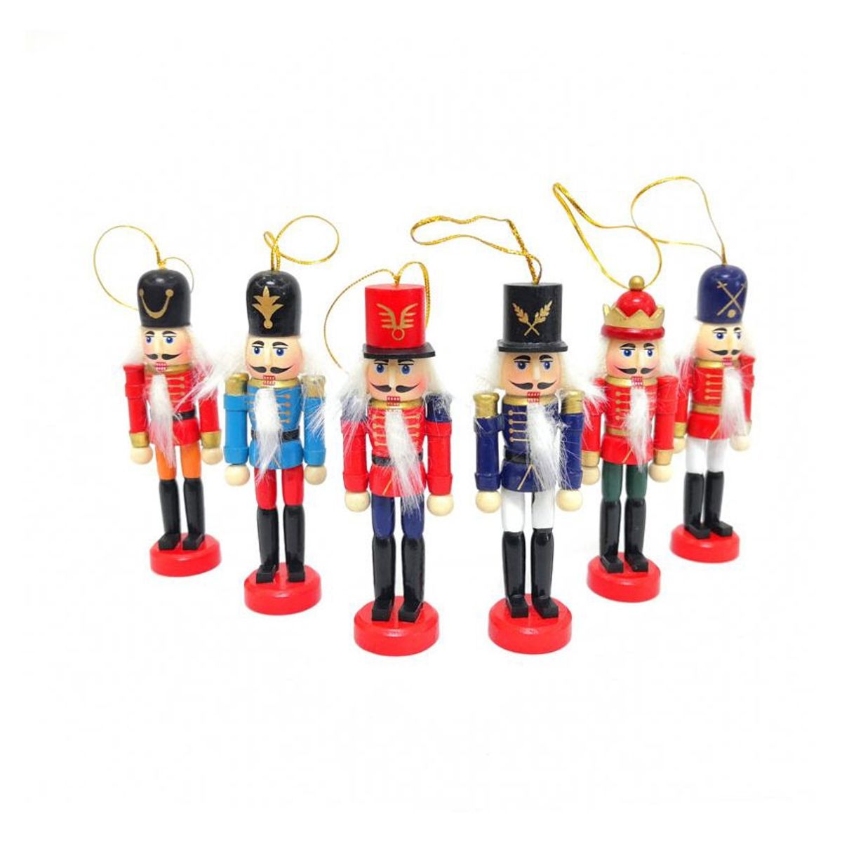 VATYERTY - 1 pieza/6 piezas-12cm Navidad y soldado Cascanueces decoración