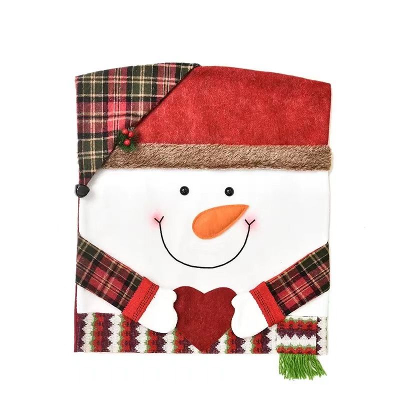 VATYERTY - 1 Uds Decoración Navideña Funda Para Silla De Comedor Santa Claus