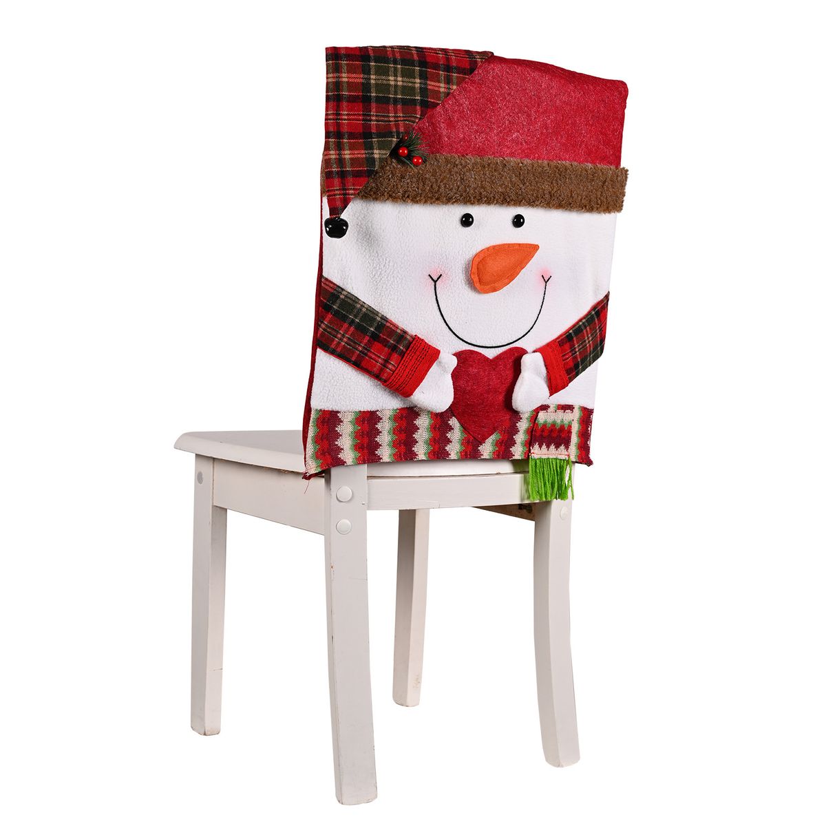VATYERTY - 1 Uds Decoración Navideña Funda Para Silla De Comedor Santa Claus