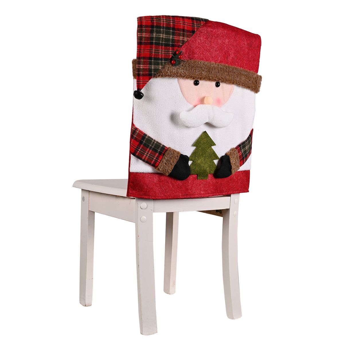 VATYERTY - 1 Uds Decoración Navideña Funda Para Silla De Comedor Santa Claus